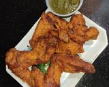 A picture of step 5 of Fry Crispy Chicken Wings 😋.
