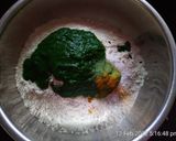 A picture of step 2 of Palak ki Roti.