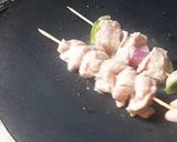 A picture of step 4 of Shashlik sticks🍢.