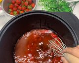 Foto langkah ke 2 dari resep Pudding strawberry lychee.