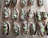 Une image de l'étape 9 de Bruschetta parmigiana.