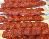 A picture of step 2 of Turkish Adana Kebab.