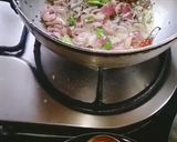 A picture of step 3 of Curd Kadhi (pakoda curry/ kadhi).