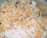 A picture of step 11 of Vegetable Tikka biryani.