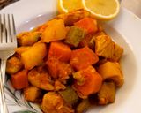 عکس مرحله 4 از دستور خوراک رژیمی با کدو و فیله مرغ🍲