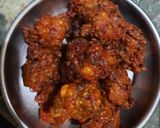 A picture of step 4 of Veg manchurian with rice.