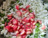 A picture of step 1 of Cabbage gajar mix sabzi.
