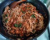 Zöldséges csípős rizstészta recept fázis 4 fotója