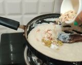 A picture of step 5 of Kaju peanut samak rice chatpata katli.