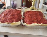 A picture of step 3 of Cheryl's Loaded Lasagna.