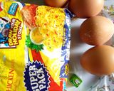 A picture of step 1 of Chicken Egg Noodles.