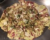 Une image de l'étape 8 de Salade castelfranco au chèvre et noix sauce au miel.