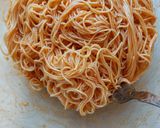 Bibim Guksu (koreai hideg csípős tészta) recept fázis 4 fotója