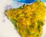 A picture of step 5 of Spinach omelette soufflé with spring onions.