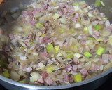 Foto del paso 3 de la receta: Risotto de champiñones, jamón y langostinos