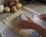 Foto del paso 5 de la receta: Tarta de Patatas, Espinacas, Champiñones y Queso (en air fryer)