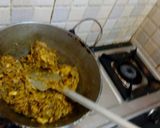 A picture of step 3 of Mochar ghantoBanana Flower CurryFor the honour of my mom.