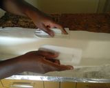 A picture of step 8 of How to make a slab cake#christmasrevival.