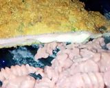 Foto del paso 9 de la receta: Milanesa de cuadril rellena de jamón y muzza,acompañado con unos tirabuzones con salsa de remolacha