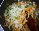 A picture of step 4 of Chicken veggies macroni.