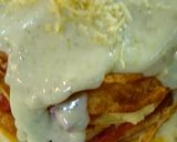 Foto del paso 4 de la receta: Torre de panqueques de choclo, jamón y queso