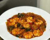 Foto langkah ke 4 dari resep Udang Saos Padang Simple.