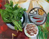 皇宮菜炒臘肉蝦仁(簡單料理)的食譜步驟1照片