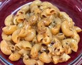 A picture of step 5 of Pink Sauce Pasta in Microwave.