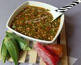 A picture of step 6 of Fresh okro soup.