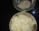 A picture of step 1 of Aata(wheat) Halwa.