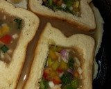 A picture of step 4 of Simple bread and egg.