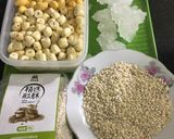 Hình bước làm 1 của món Chè tàu hủ ky bạch quả hạt sen