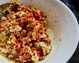 Foto del paso 2 de la receta: BERENJENA🍆Rellena con Chorizo y🍅Tomate San Marzano...!