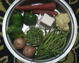 मिक्स वेजिटेबल(Mix vegetable recipe in hindi) रेसिपी चरण 1 फोटो