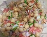 A picture of step 1 of Simple chana Chaat.