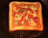 A picture of step 7 of Cheese Tomato Egg Toast.