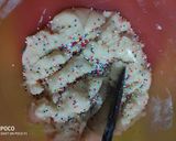 A picture of step 5 of Chefs Hat Rainbow Sprinkle Giant Cookie.