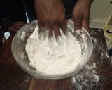 A picture of step 2 of Easter sweet - braid- bread.