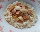 Tojás pörkölt virslivel recept fázis 4 fotója