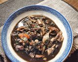 Foto langkah ke 5 dari resep Tumis Cumi Tinta Hitam.