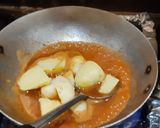 A picture of step 4 of Khatiwari khattay aloo.
