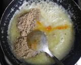 A picture of step 3 of Thandai flavoured Kacha-Golla Modak.