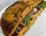 Foto del paso 3 de la receta: Crepe de zanahoria relleno de salmón ahumado