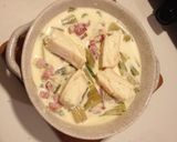 Une image de l'étape 4 de Gratin de côtes de blettes au lard et au Munster.