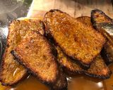 Foto del paso 8 de la receta: Torrijas al horno de miel, naranja y chocolate