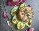 Une image de l'étape 7 de Tartare 🥒de saumon 🐬fumé ciboulette vinaigre de citron 🍋de menton.