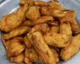 A picture of step 8 of Bringle fried 🍆🍆.