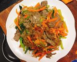 Hình bước làm 6 của món Miến xào bò
