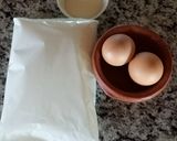 Foto del paso 1 de la receta: Tarta de coco y dulce de leche!