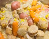 A picture of step 4 of Creamy Chicken Sausage Soup 🥣.